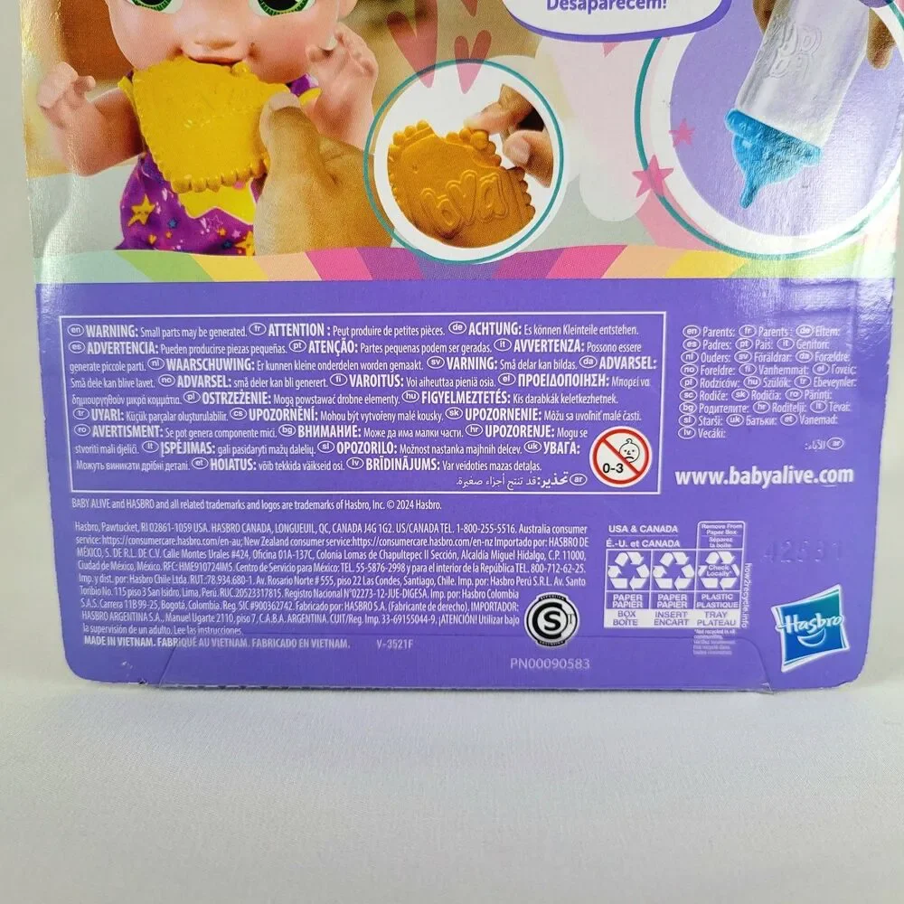 Baby Alive Magical Milk & Cookies Snack & Snuggle Pretend Play Food Toy Set NIB